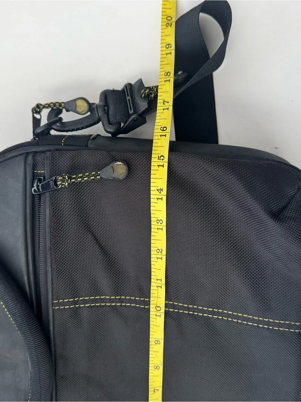 Timbuk2 Commuter Messenger Bag Black Cordura Ballistic Nylon Laptop Briefcase